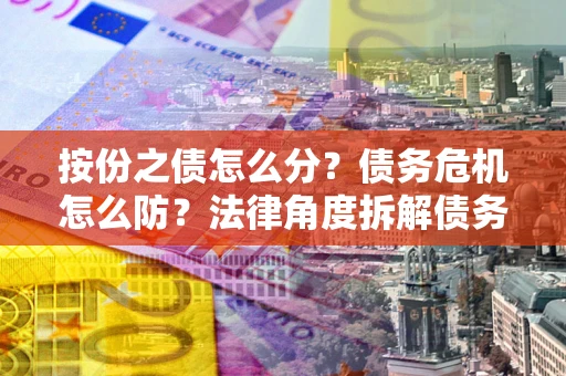 济南按份之债怎么分？债务危机怎么防？法律角度拆解债务分配与风险自保指南