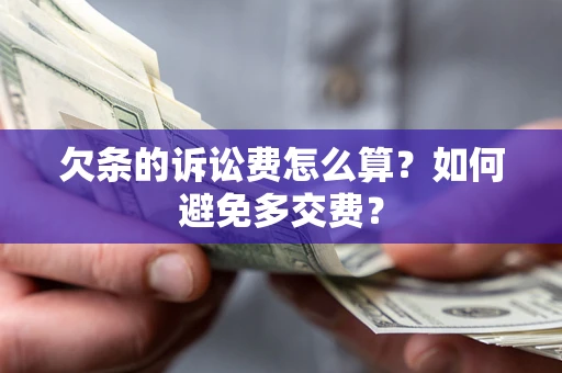 济南欠条的诉讼费怎么算？如何避免多交费？